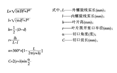 螺旋葉片計(jì)算